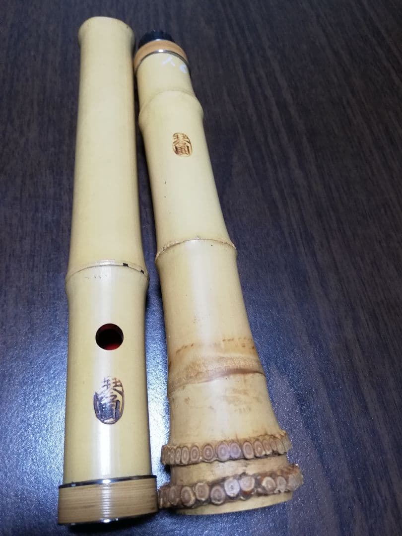 尺八　琴古流6穴　2印　1.6寸　約48.5㌢