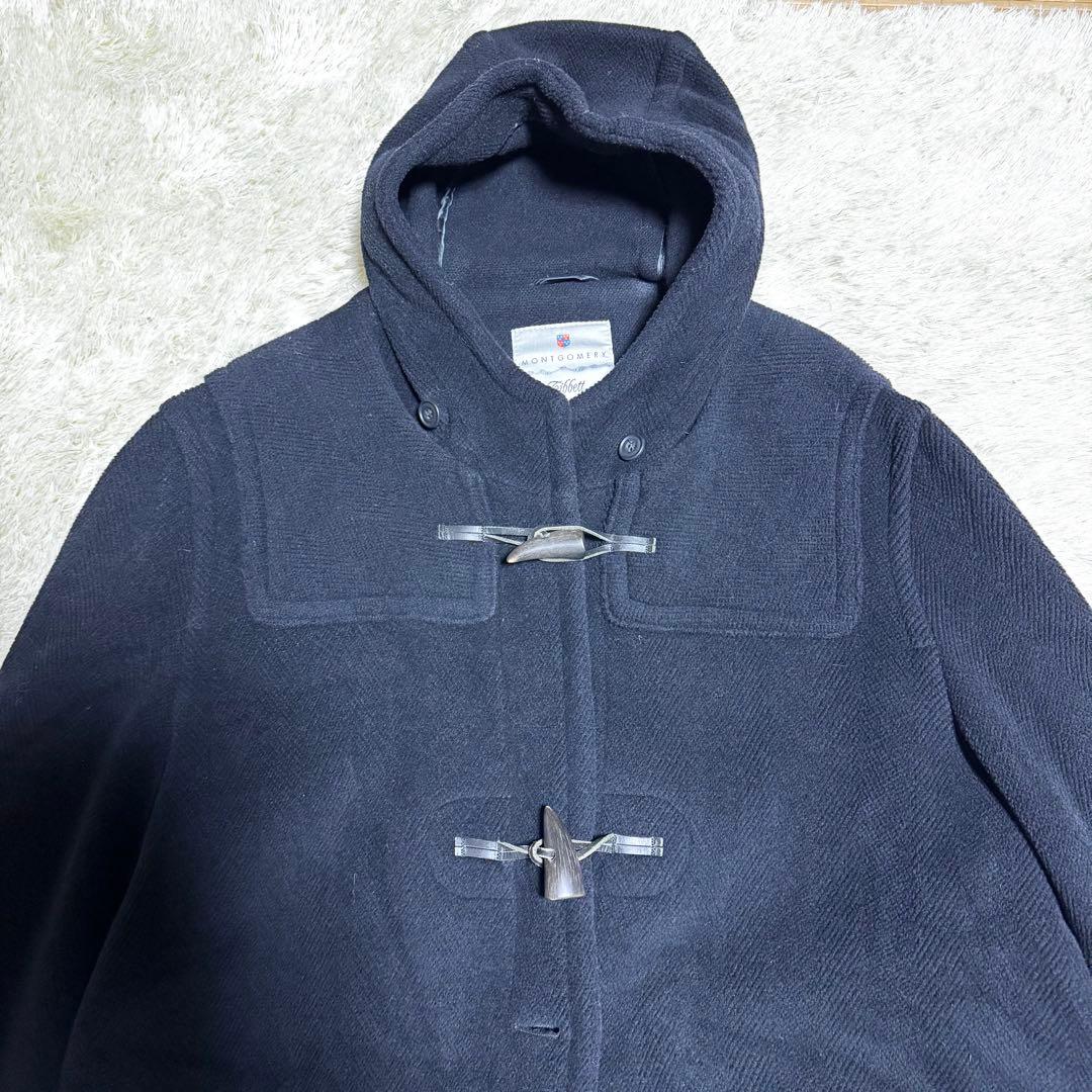 モンゴメリー　ロング　ダッフルコート　ヘリンボーン　ネイビー　イングランド製