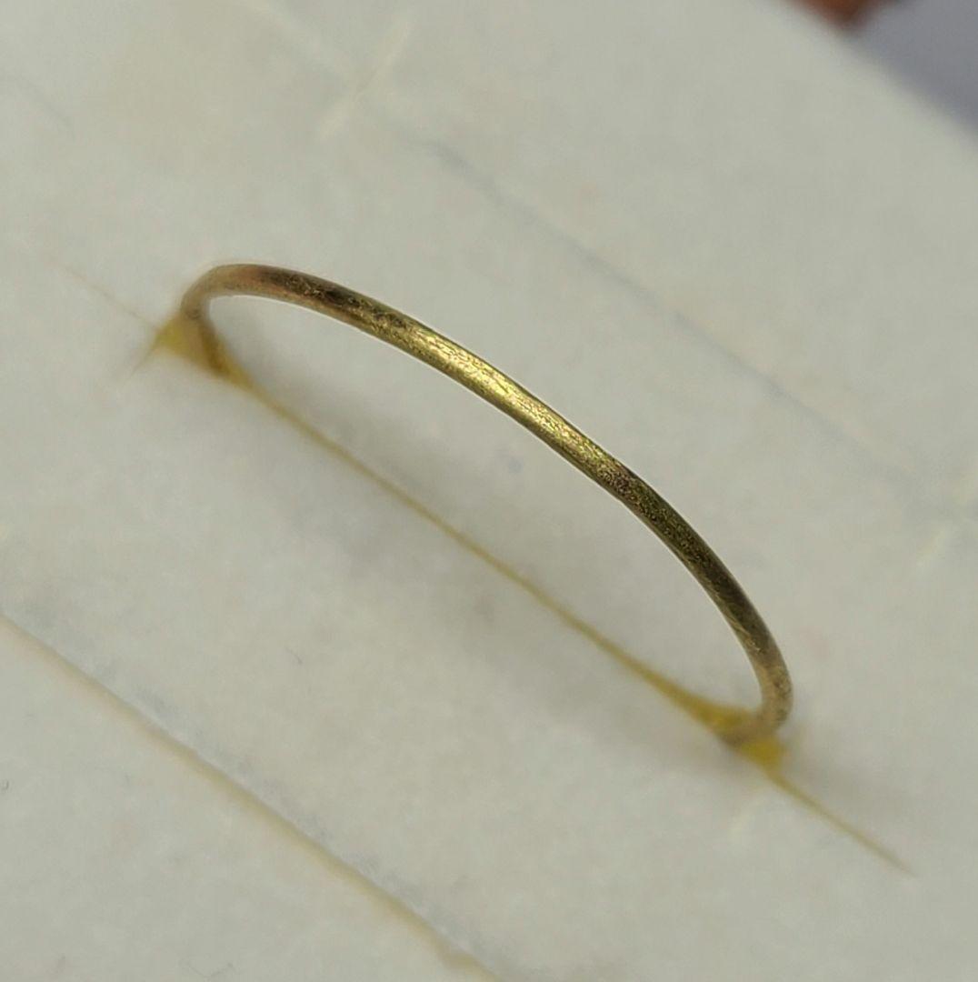 ニケ☆重ねづけにもお薦めです♪★18金プレーンリング★