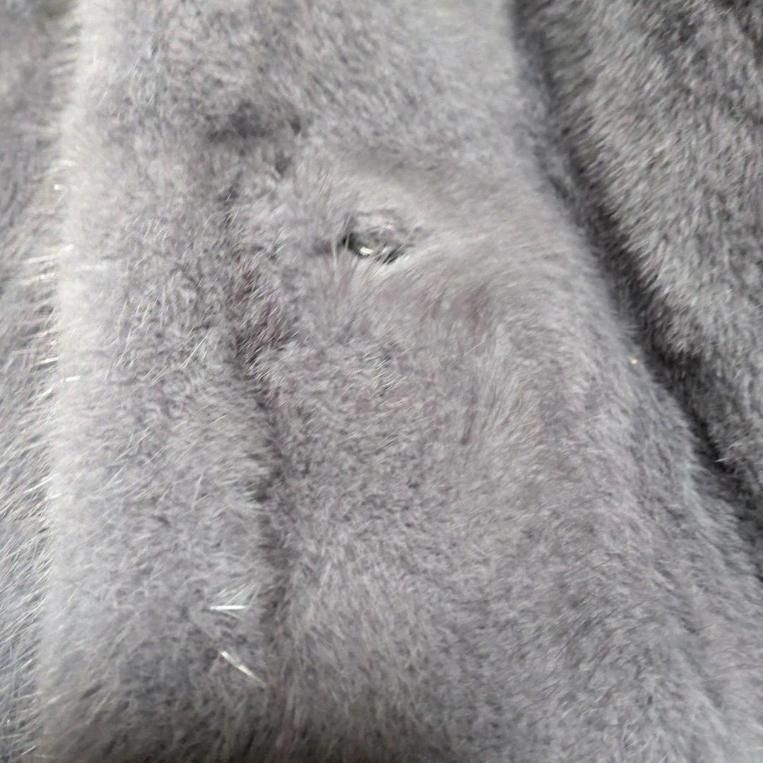 EMBA ダークグレー ファーコート サイズ13