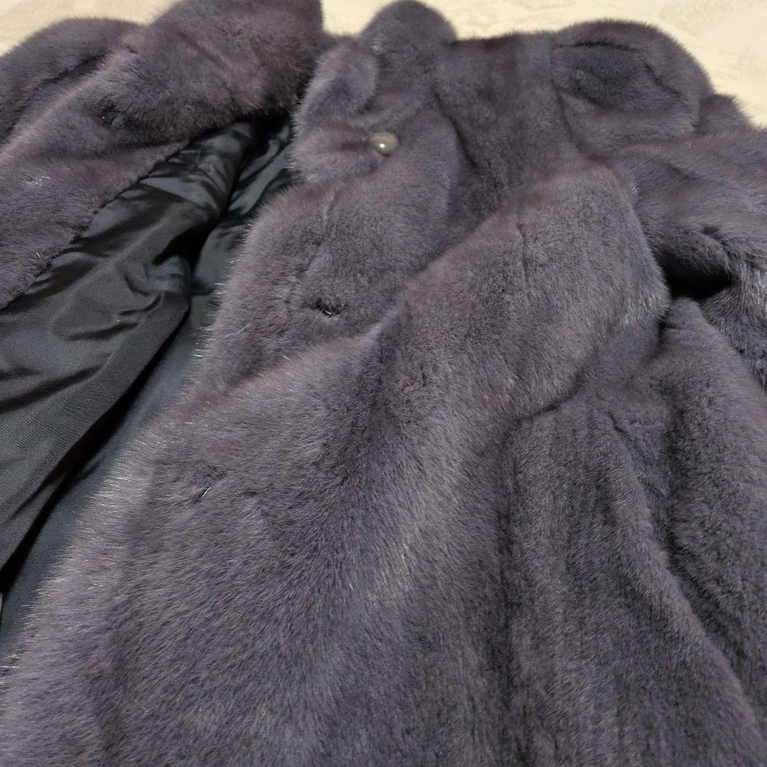 EMBA ダークグレー ファーコート サイズ13