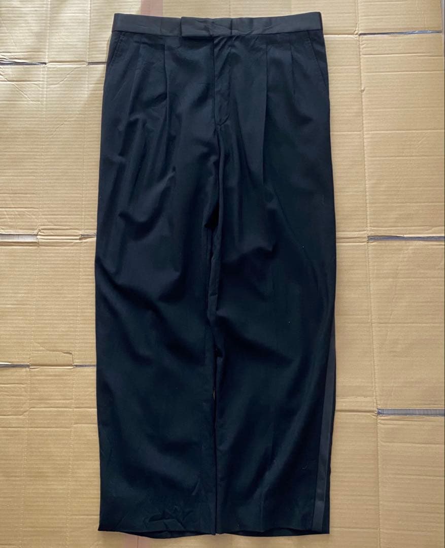 パンツ 1970s side line black buggy slacks u.s.a