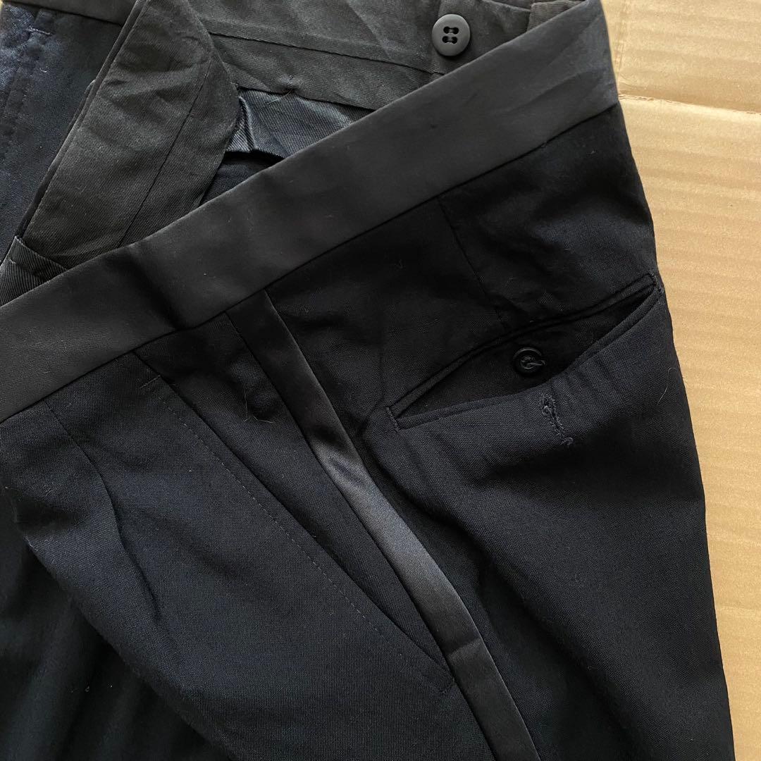 パンツ 1970s side line black buggy slacks u.s.a