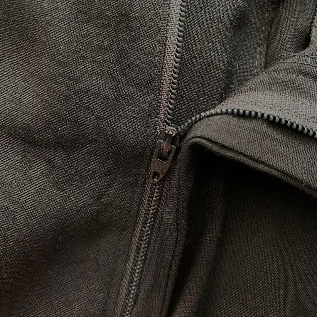 パンツ 1970s side line black buggy slacks u.s.a