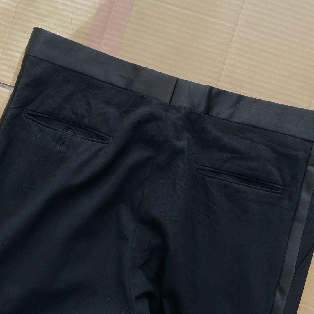 パンツ 1970s side line black buggy slacks u.s.a