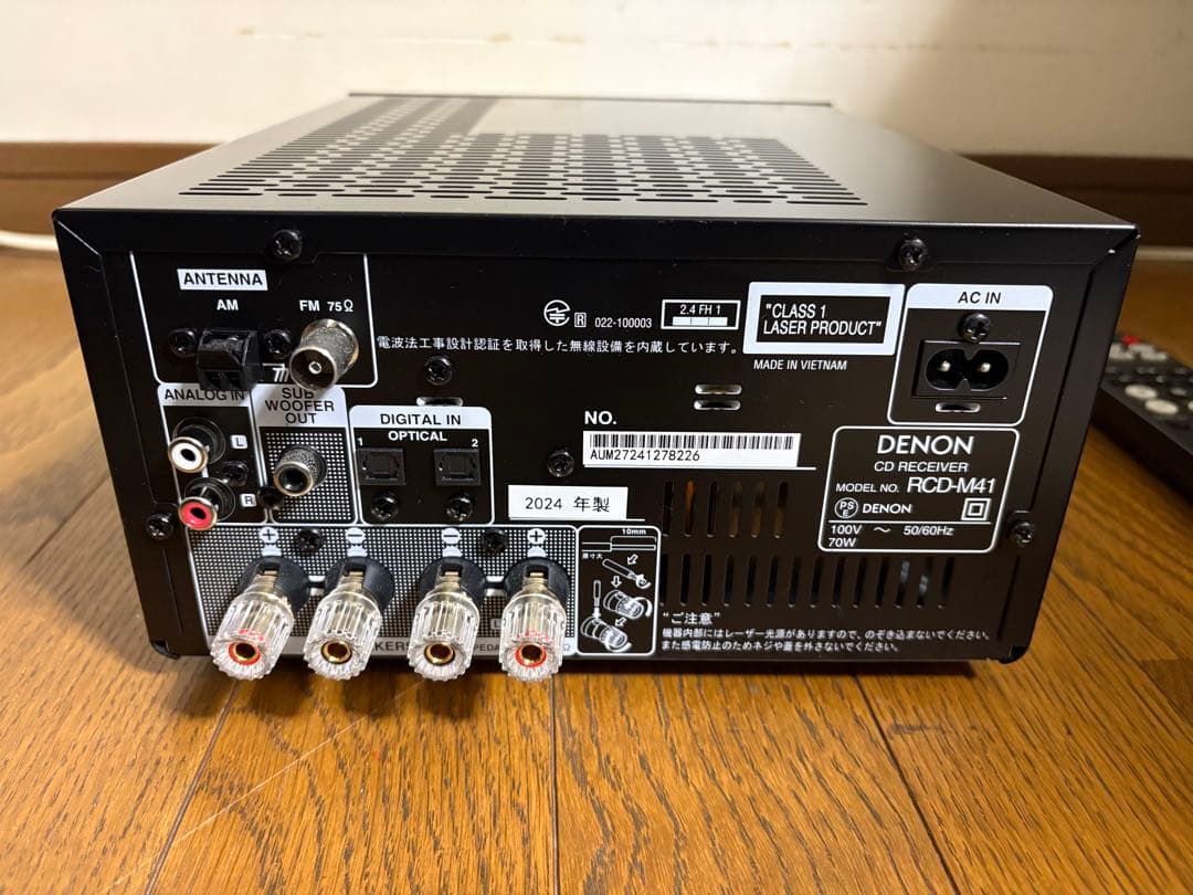 DENON RCD-M41 コンポ　ブラック