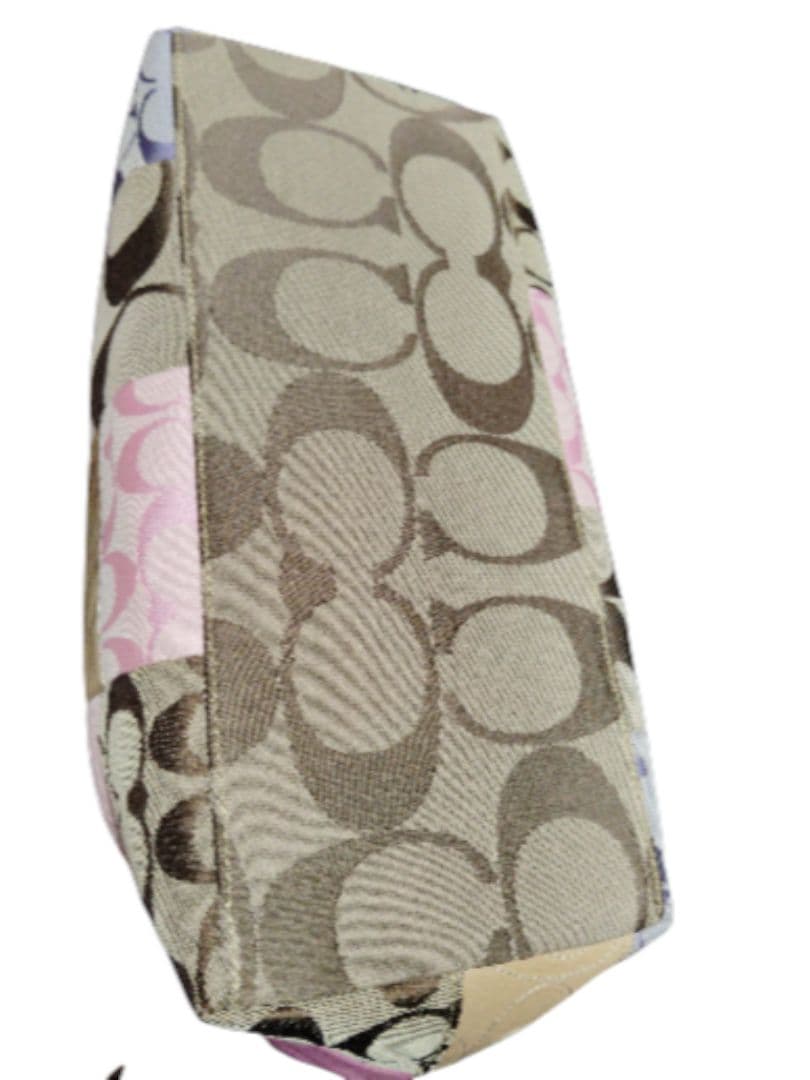 COACH パッチワーク トートバッグ A4可 シグネチャー レザー 金具　美品