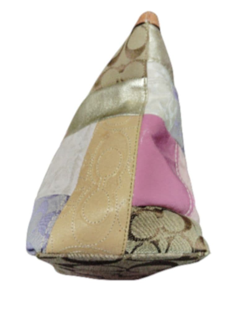 COACH パッチワーク トートバッグ A4可 シグネチャー レザー 金具　美品