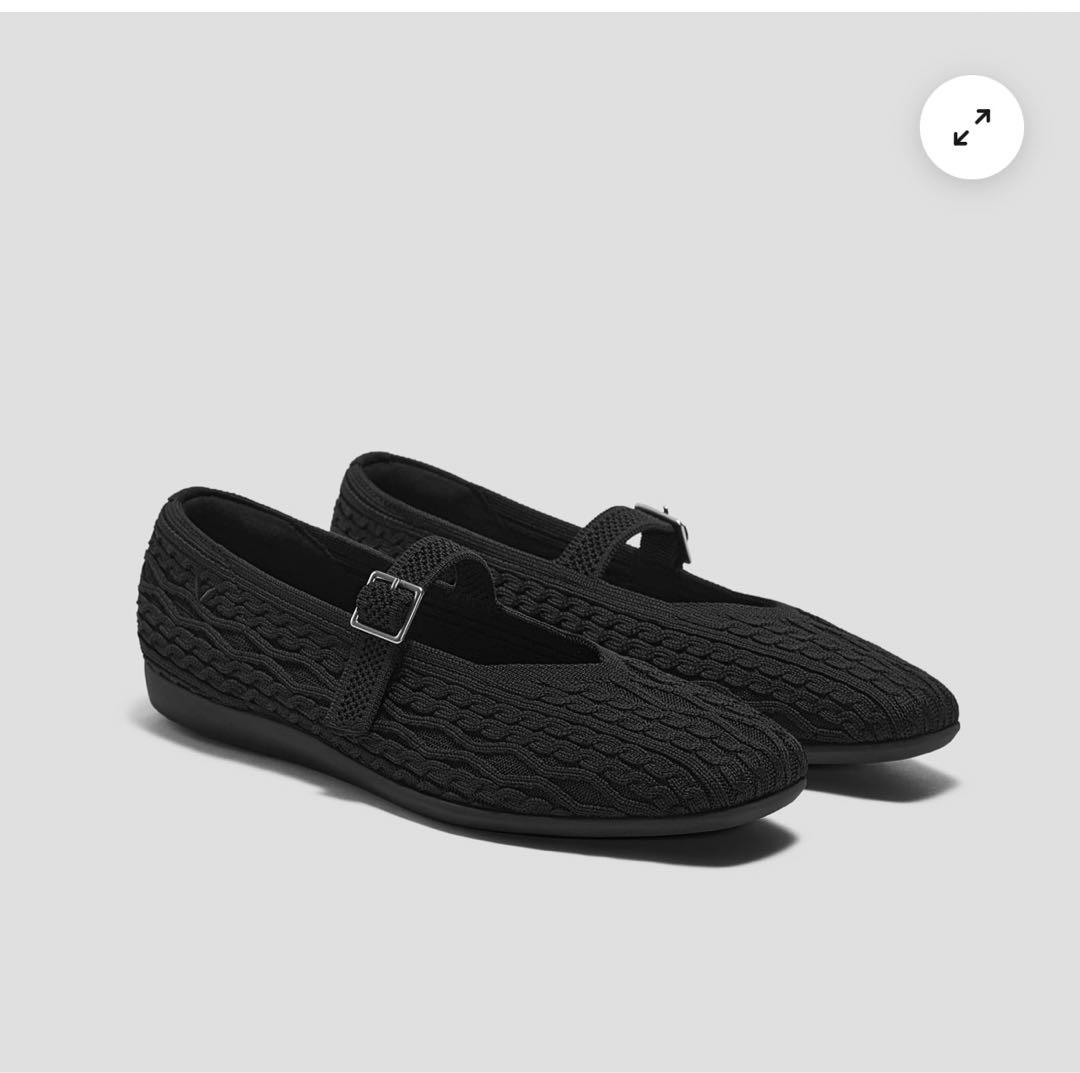 新品 VIVAIA スクエアトゥ 超軽量 厚底 メリージェーン フラットシューズ