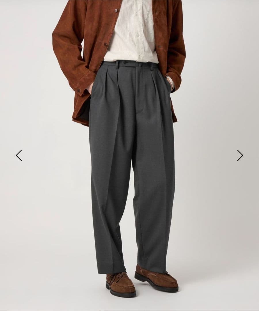 Steven Alan ドレストラウザー ヴィンテージツイル インツープリーツ