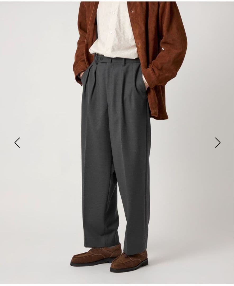 Steven Alan ドレストラウザー ヴィンテージツイル インツープリーツ