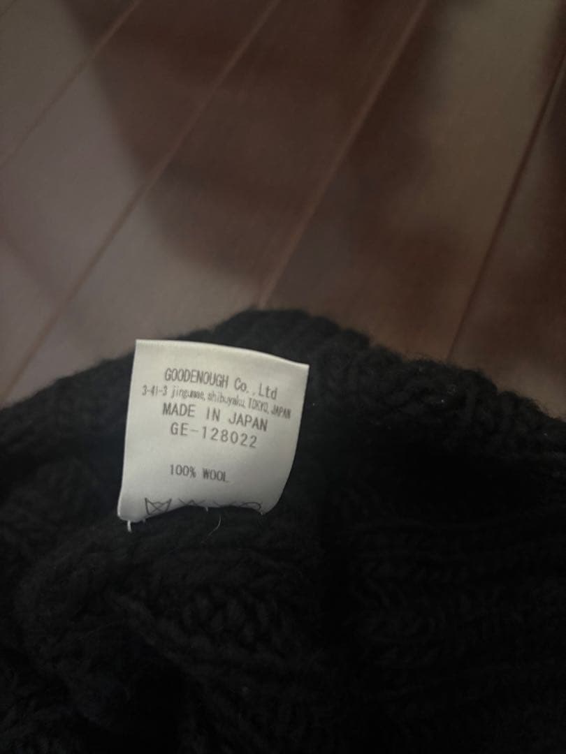 グッドイナフ　黒 ニット帽
