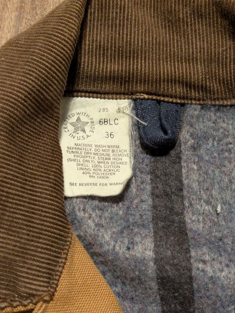 U*m様 80s Carhartt プリントタグ ミシガンチョアジャケット 希少