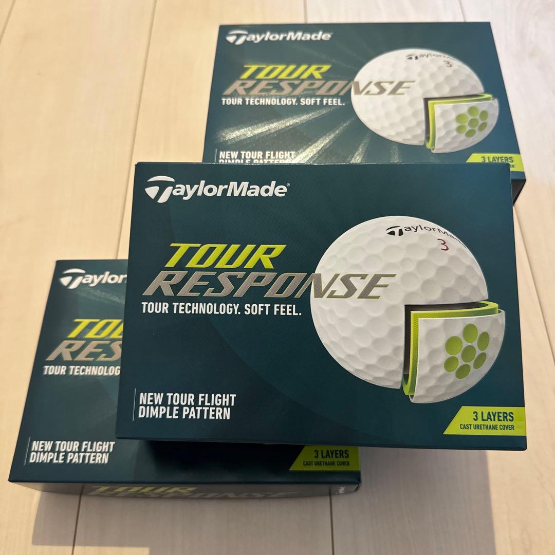 TaylorMade TOUR RESPONSE ゴルフボール ホワイト4ダース