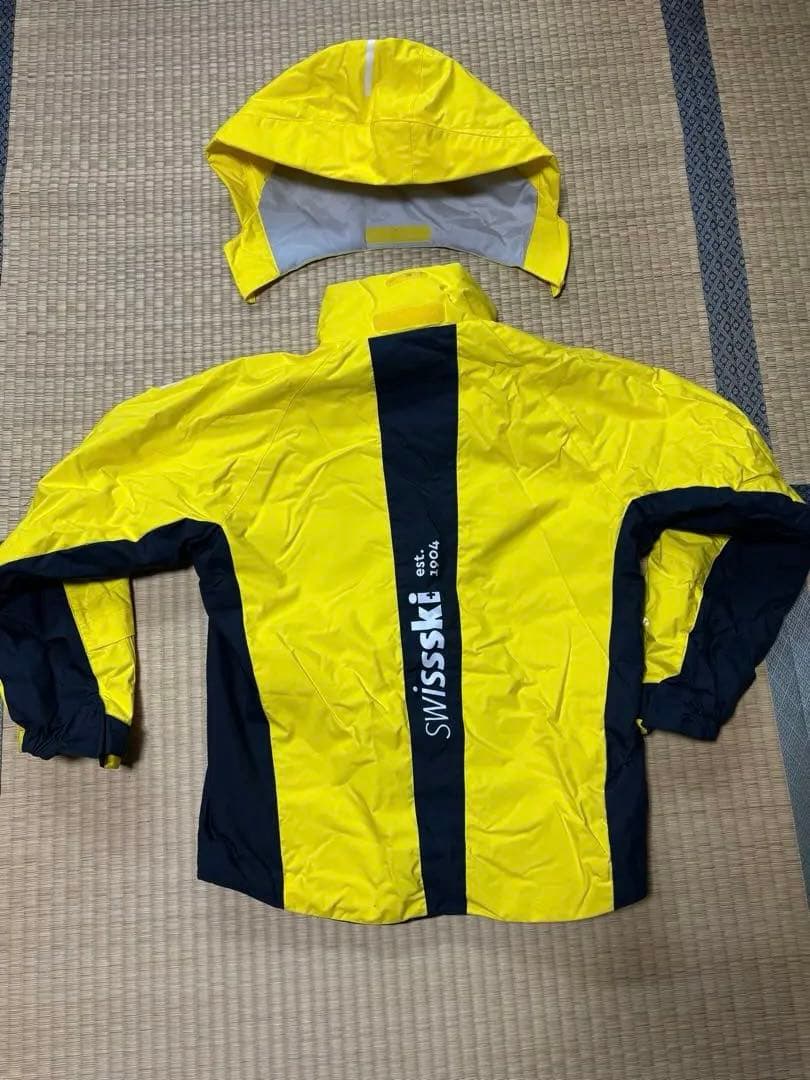 デサント　スイスチームデザイン 防水スキーウェア イエロー/ネイビー
