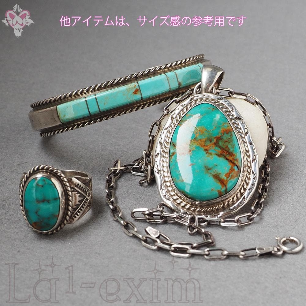天然石 ターコイズ インディアンジュエリー シルバー バングル インレイ ナバホ