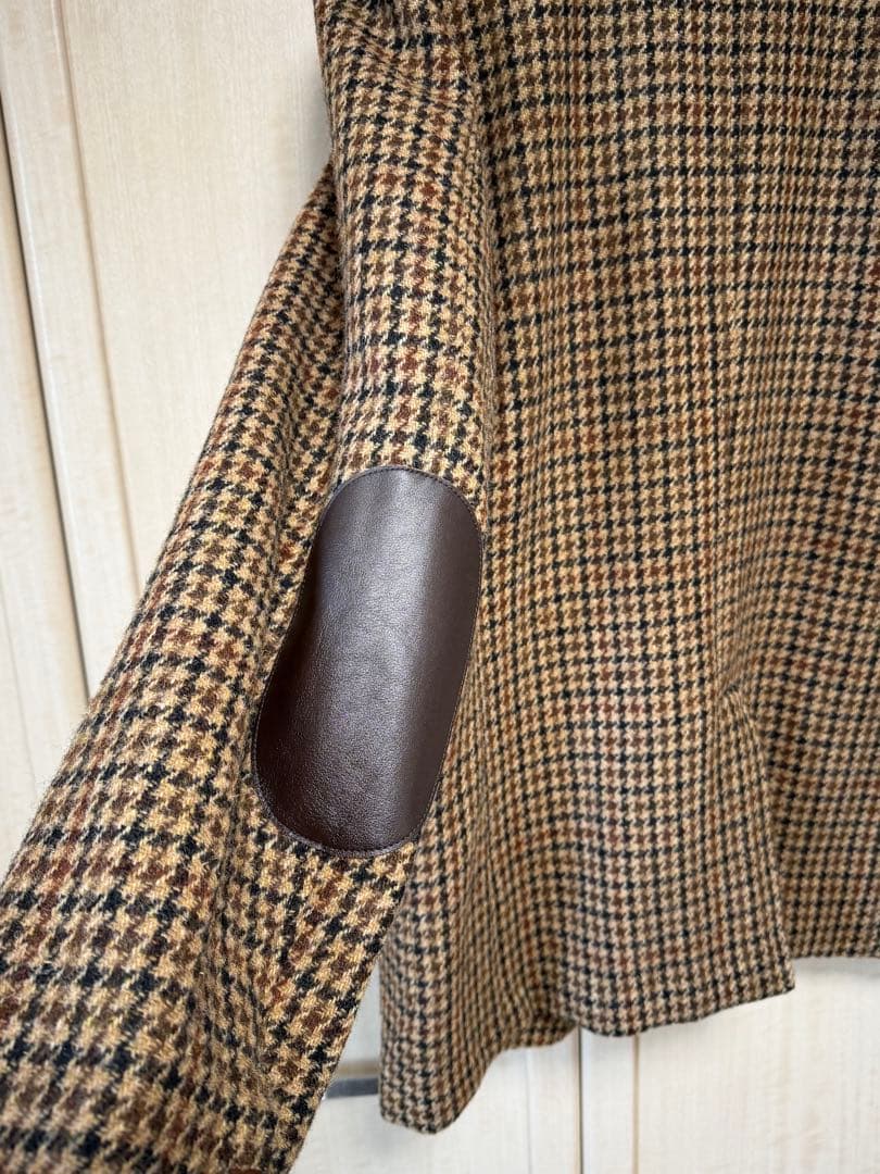 BEAMS＋ ハリスツイード テーラードジャケット XL ガンクラブチェック