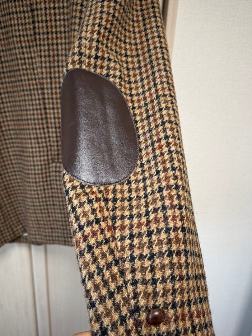 BEAMS＋ ハリスツイード テーラードジャケット XL ガンクラブチェック