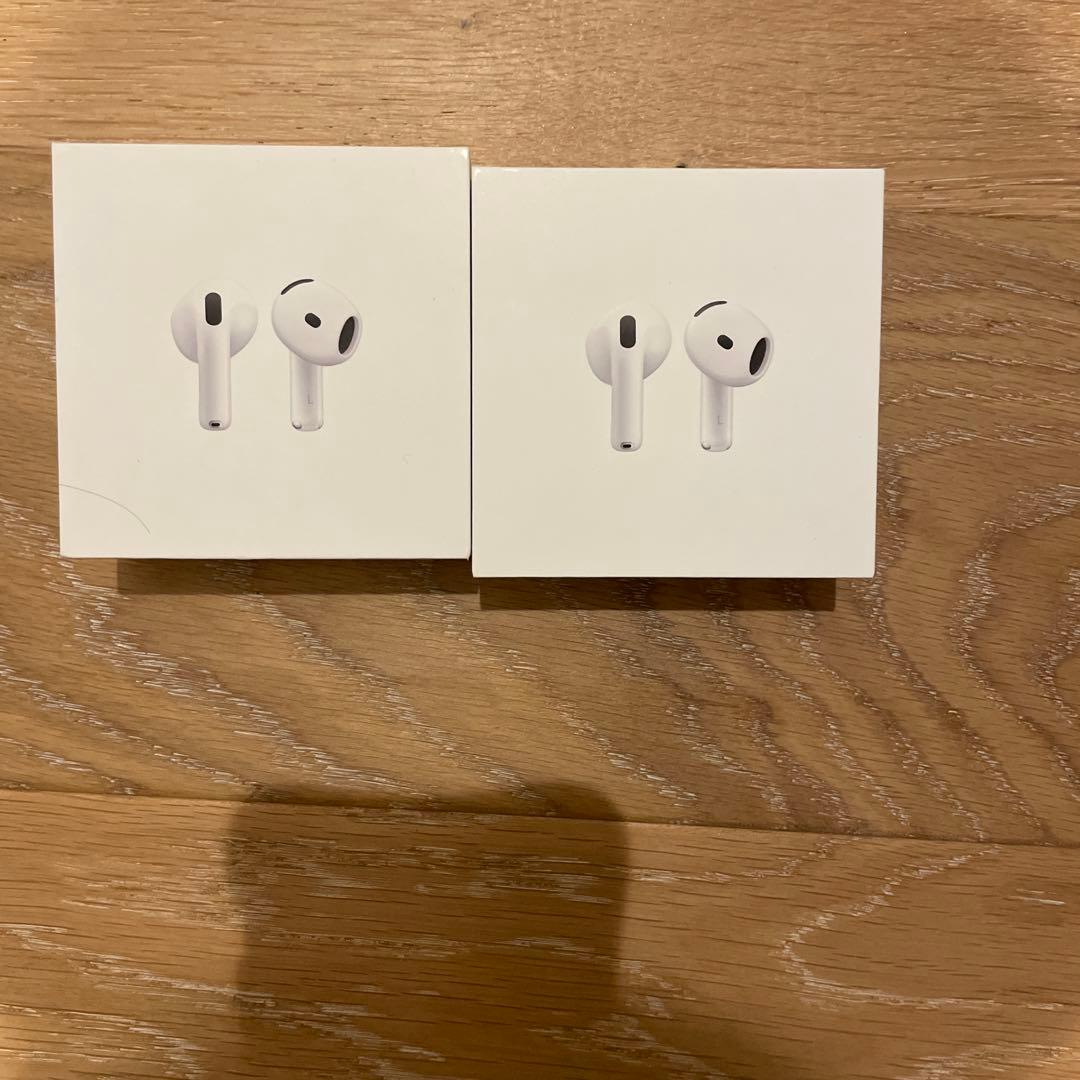 未開封 純正 AirPods4 本体 ２個セットMXP63J/A 購入証明書付き