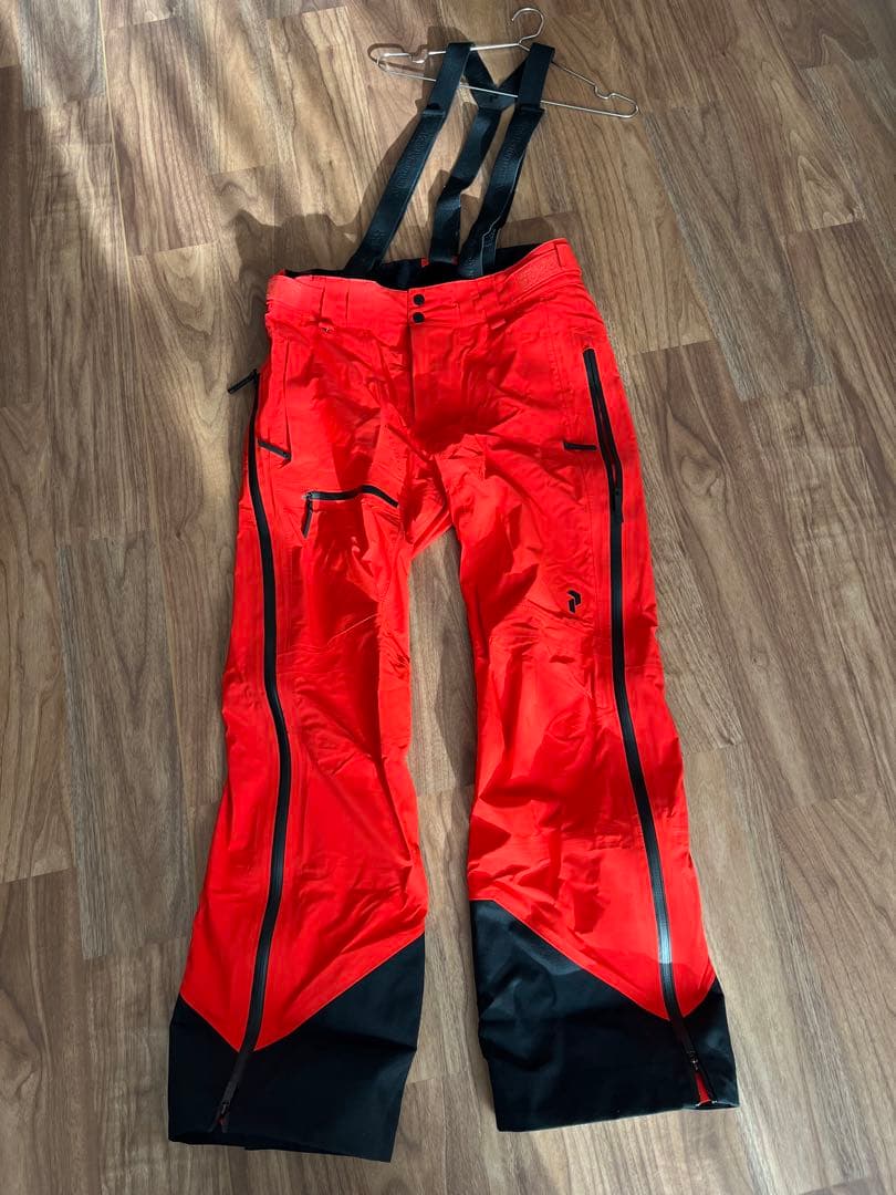 peak performance スキーウェア 黒/赤