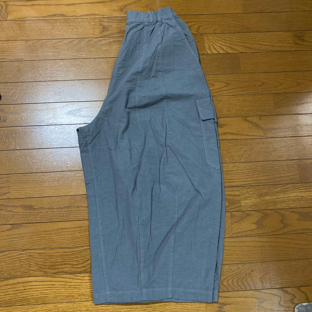 ネストローブ nest robe コットンリネンパンツ　グレー