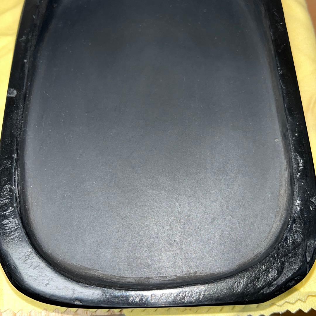 ⭕️雨畑硯　現代の名工　雨宮峯硯　四六寸大　未使用に近い美品　天然硯