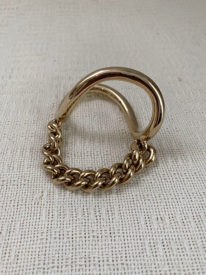 Maison Margielaチェーン×変形リング ブレスレット バングル