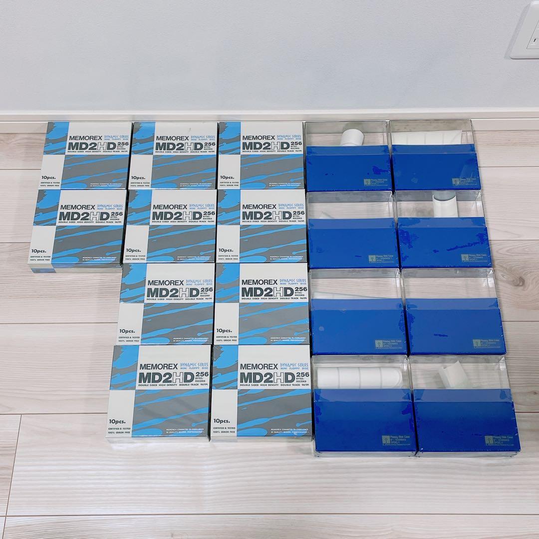 【新品】ミニフロッピーディスク 10枚×10箱 ケース付 クリーニングディスク付