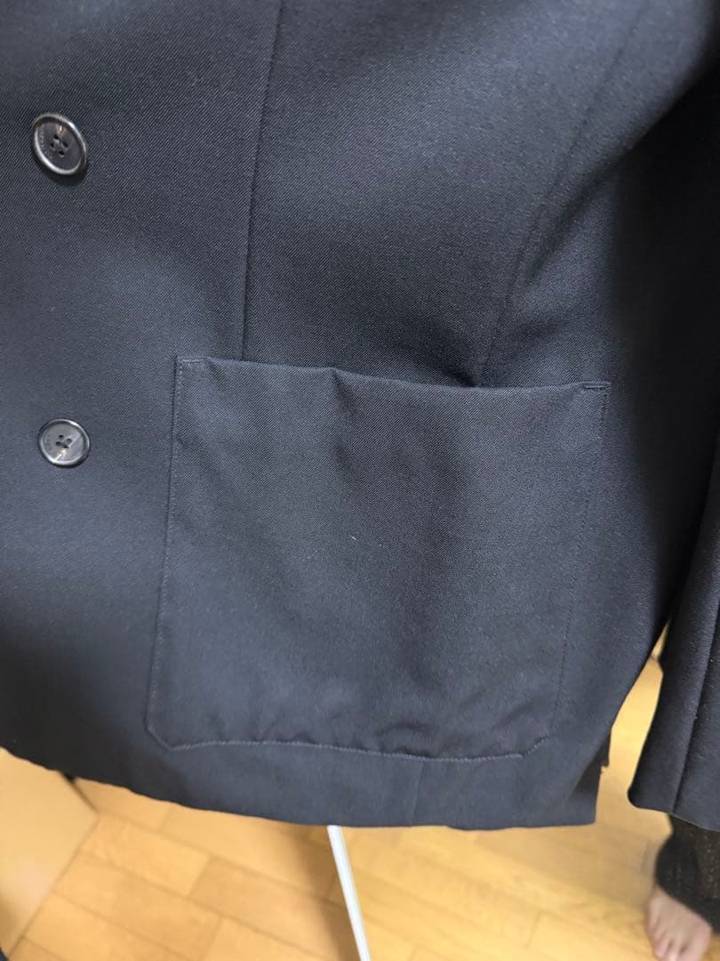 【美品】CABaN ライトウールギャバジン ダブルブレストジャケット