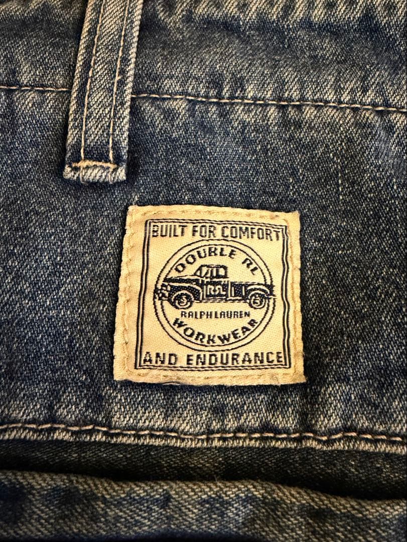 90s RRL DoubleRL 三つ星タグ デニムカーゴパンツ W32