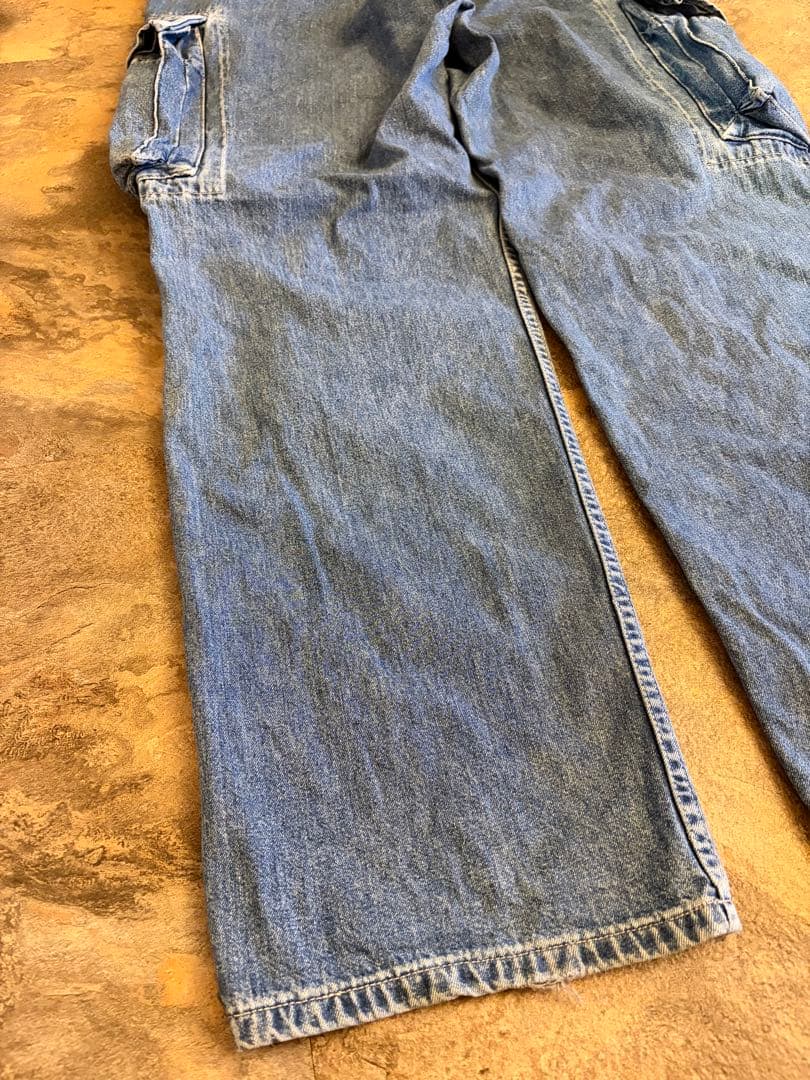 90s RRL DoubleRL 三つ星タグ デニムカーゴパンツ W32