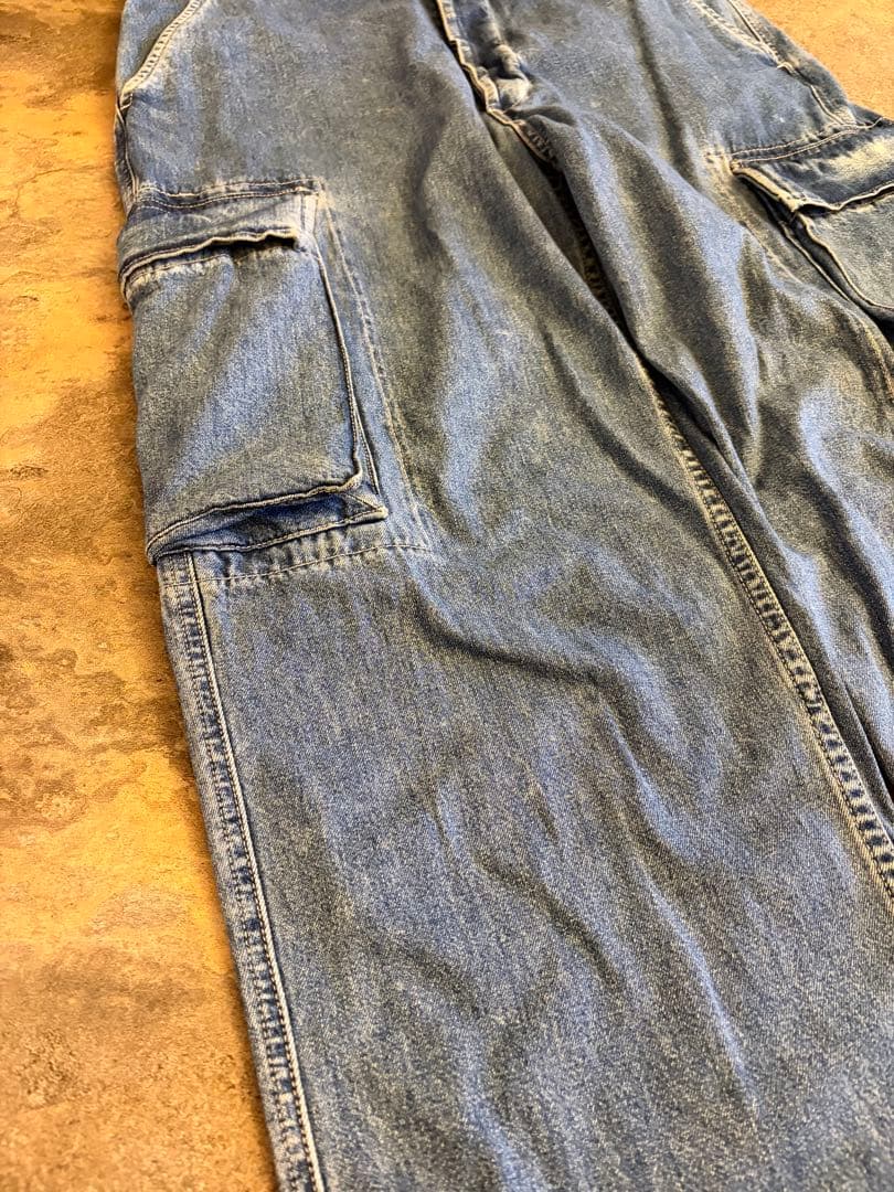 90s RRL DoubleRL 三つ星タグ デニムカーゴパンツ W32