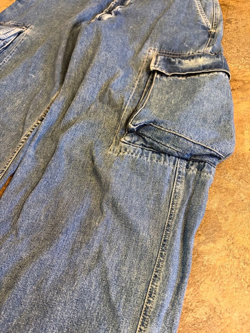 90s RRL DoubleRL 三つ星タグ デニムカーゴパンツ W32