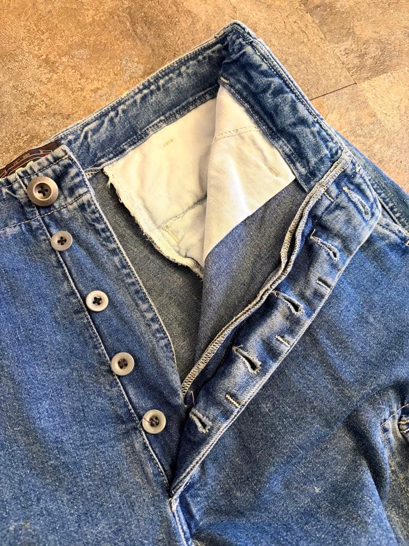 90s RRL DoubleRL 三つ星タグ デニムカーゴパンツ W32