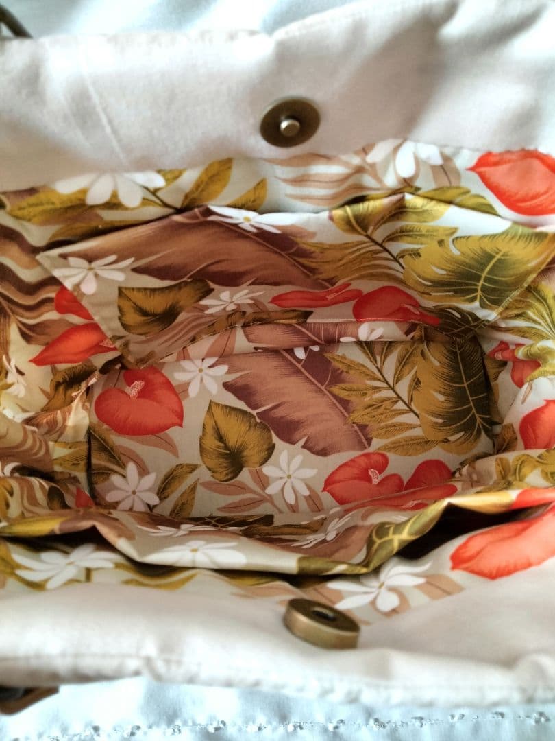 259.ハワイアンキルト・バッグ・ホヌ＆プルメリア＆ラウアエ