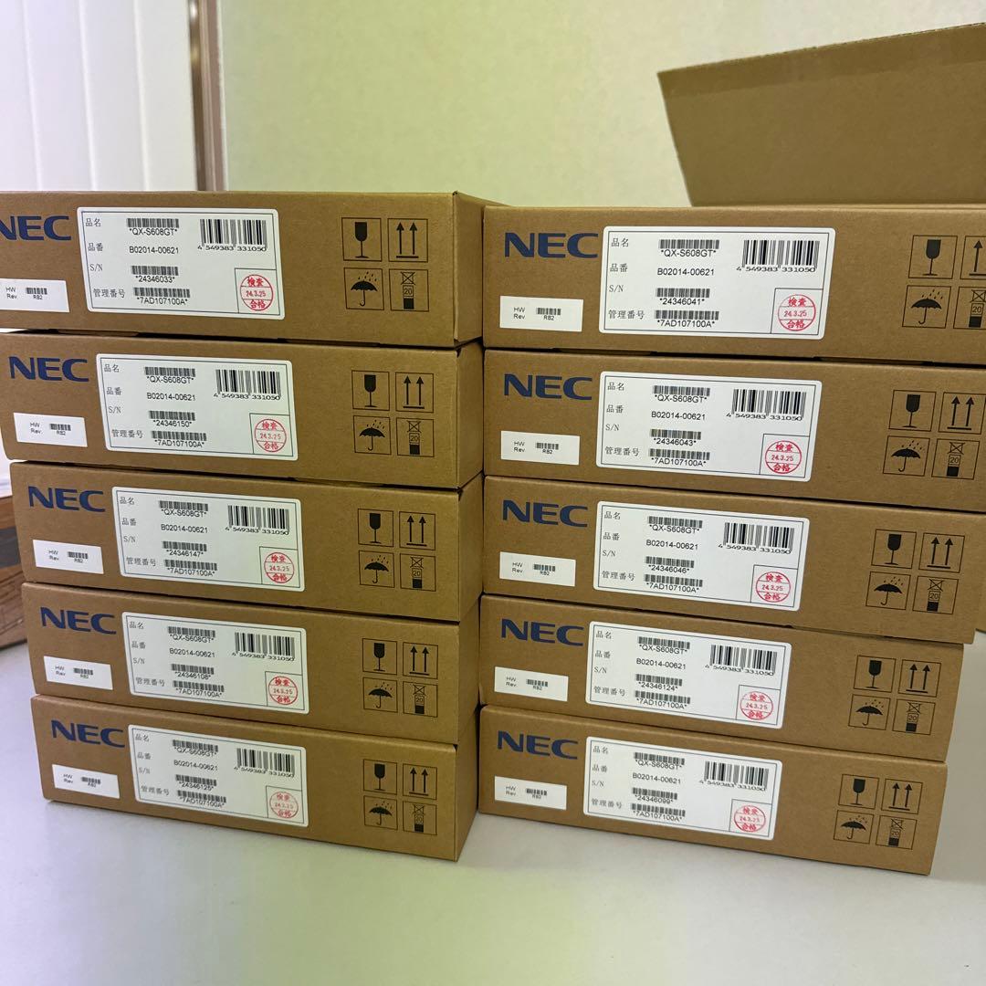 NEC QX-S608GT 8ポートHUB 10台