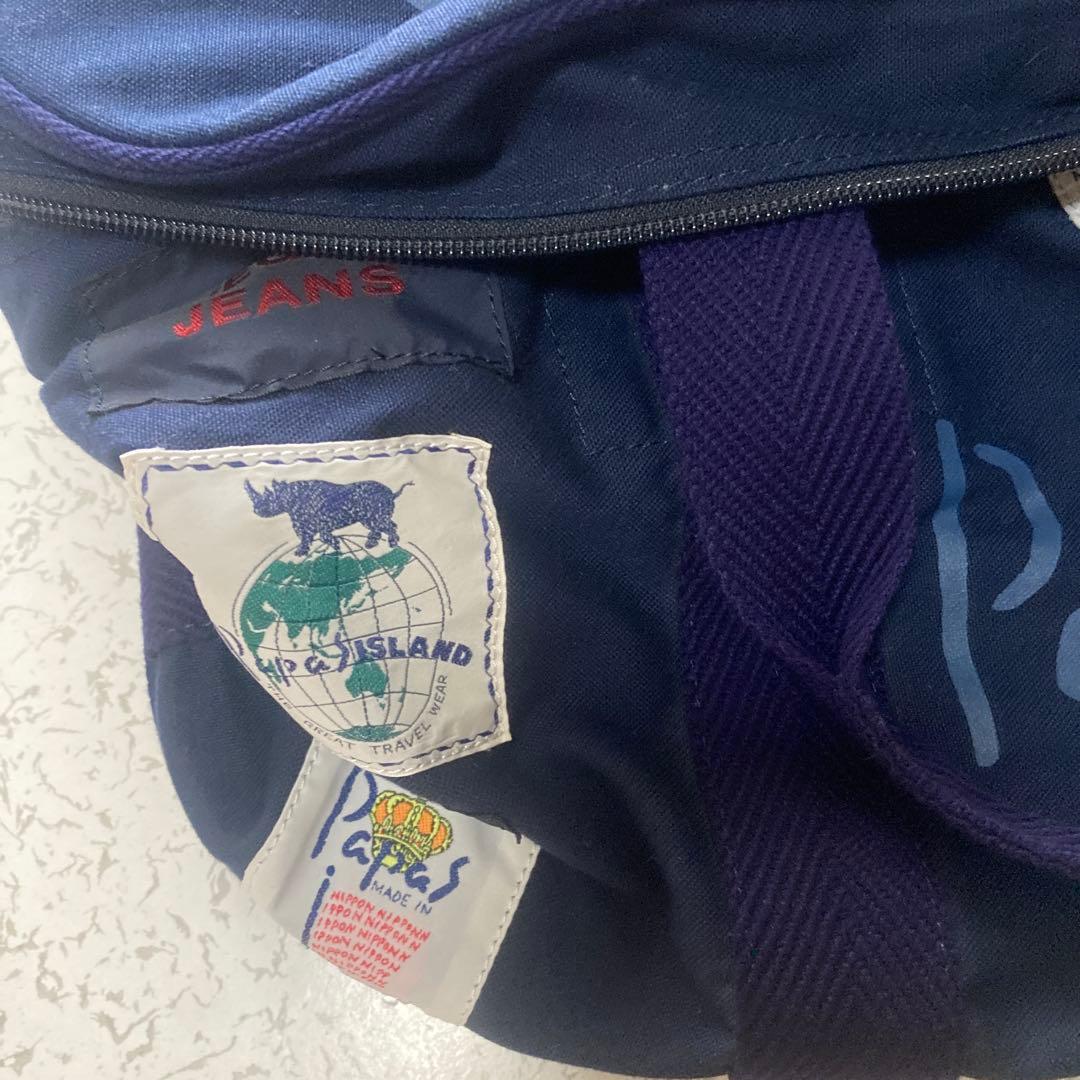 Papas エコバッグ Vegas Jeans ネイビー