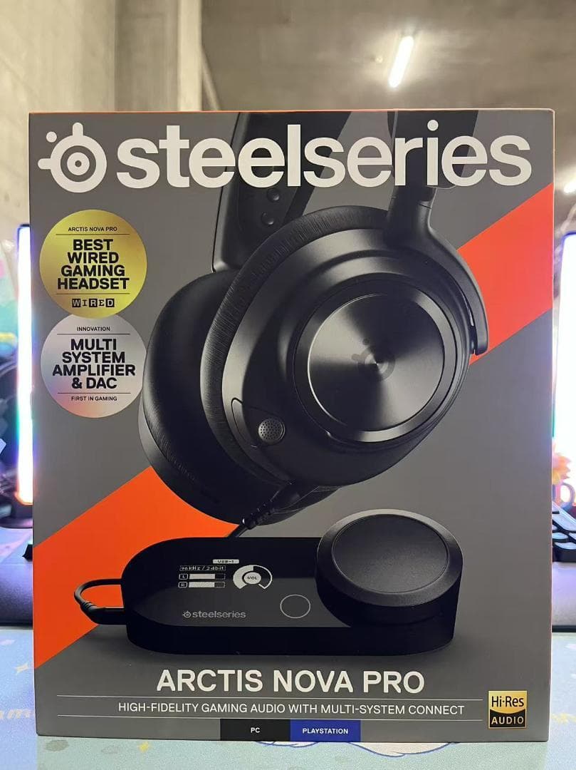 SteelSeries ヘッドホン Arctis Nova Pro 有線 軽量