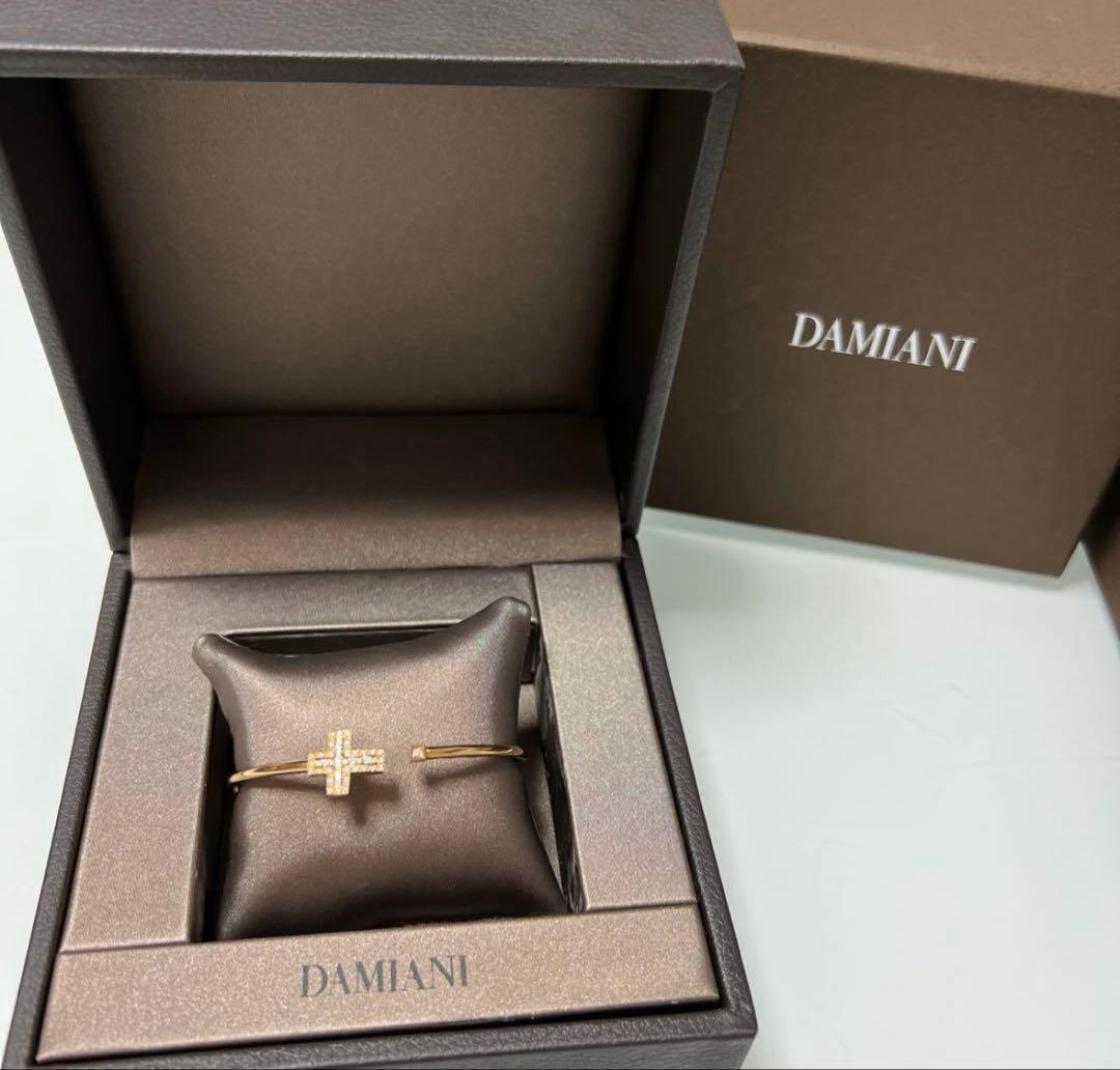DAMIANI ピンクゴールド ダイヤモンド バングル Mサイズ