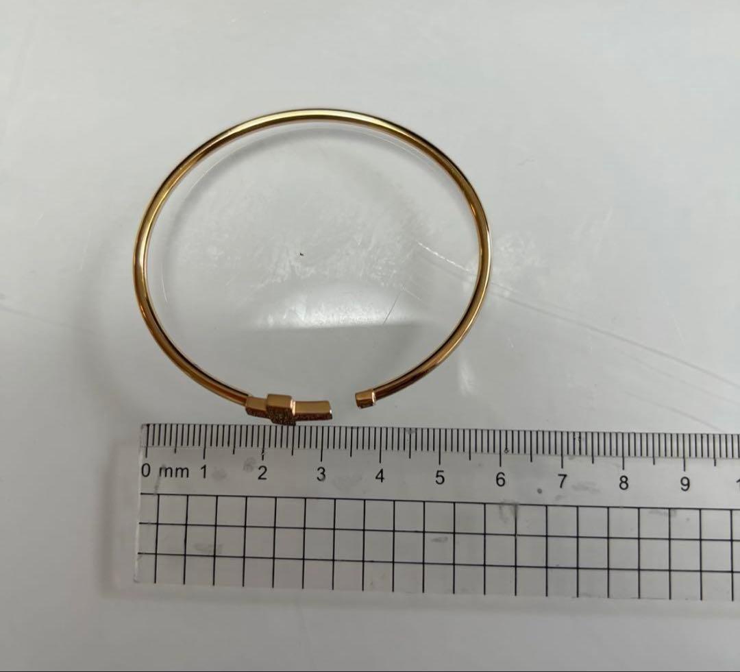 DAMIANI ピンクゴールド ダイヤモンド バングル Mサイズ