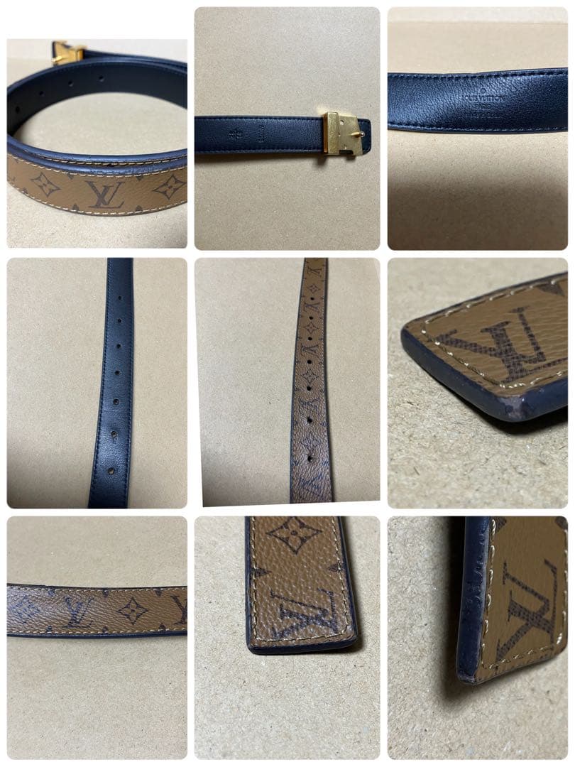 ルイヴィトン　ベルト　モノグラム・リバースサンチュール　サイズ80M0296