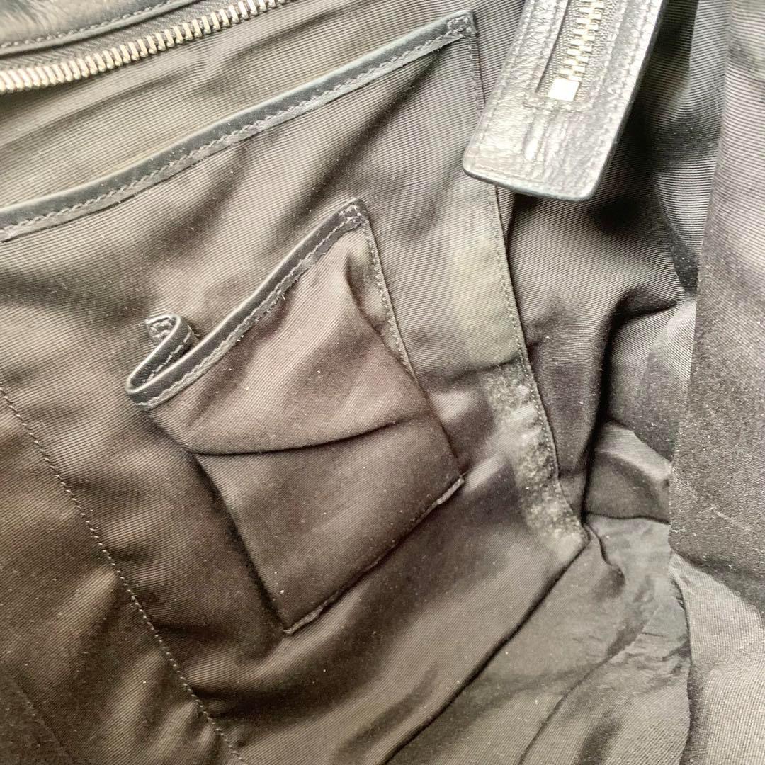 【COACH】コーチ　ビジネスバッグ　ブラック　黒　オプアート　レザー