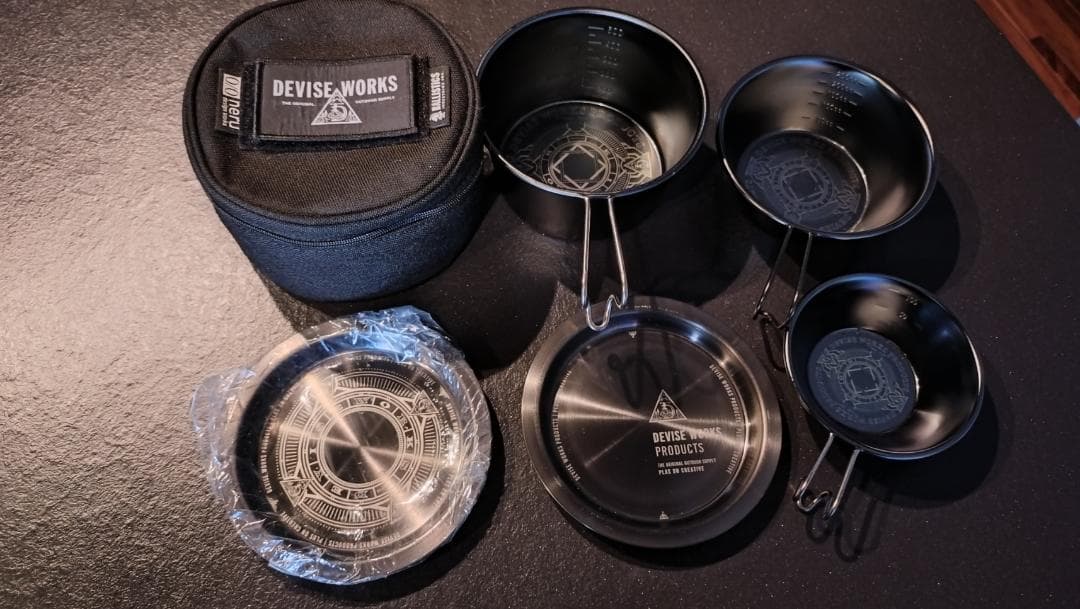 【未使用】デバイスワークス シェラカップ ケース 小皿 等セット