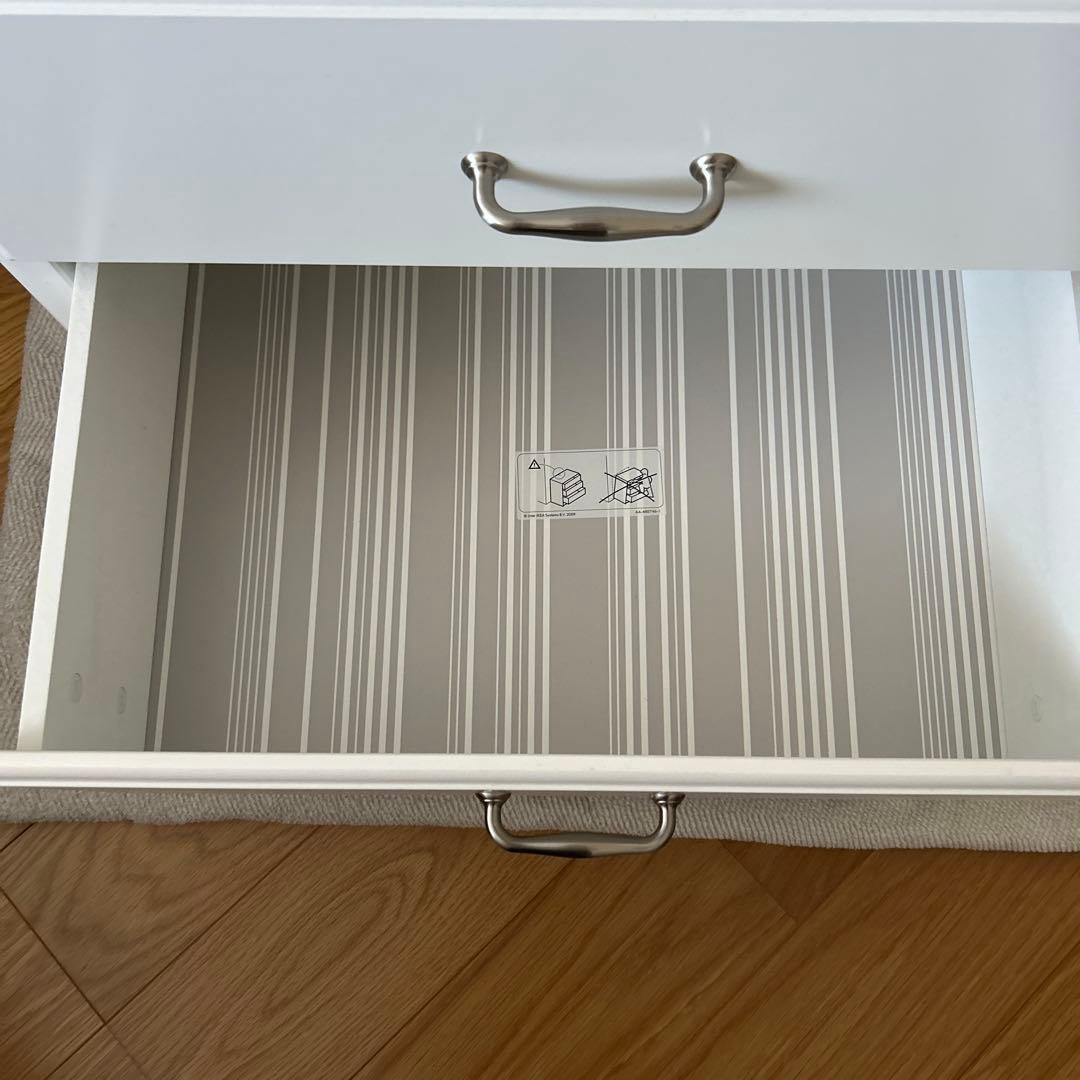 【送料込み】IKEA イケア ティッセダール 白 チェスト　インナーボックス付き