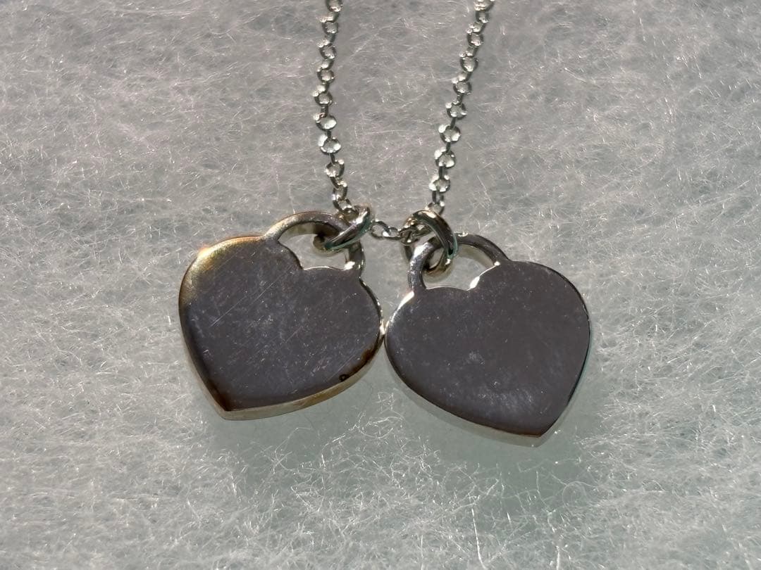 Tiffany リターントゥ ダブルハート ネックレス シルバー