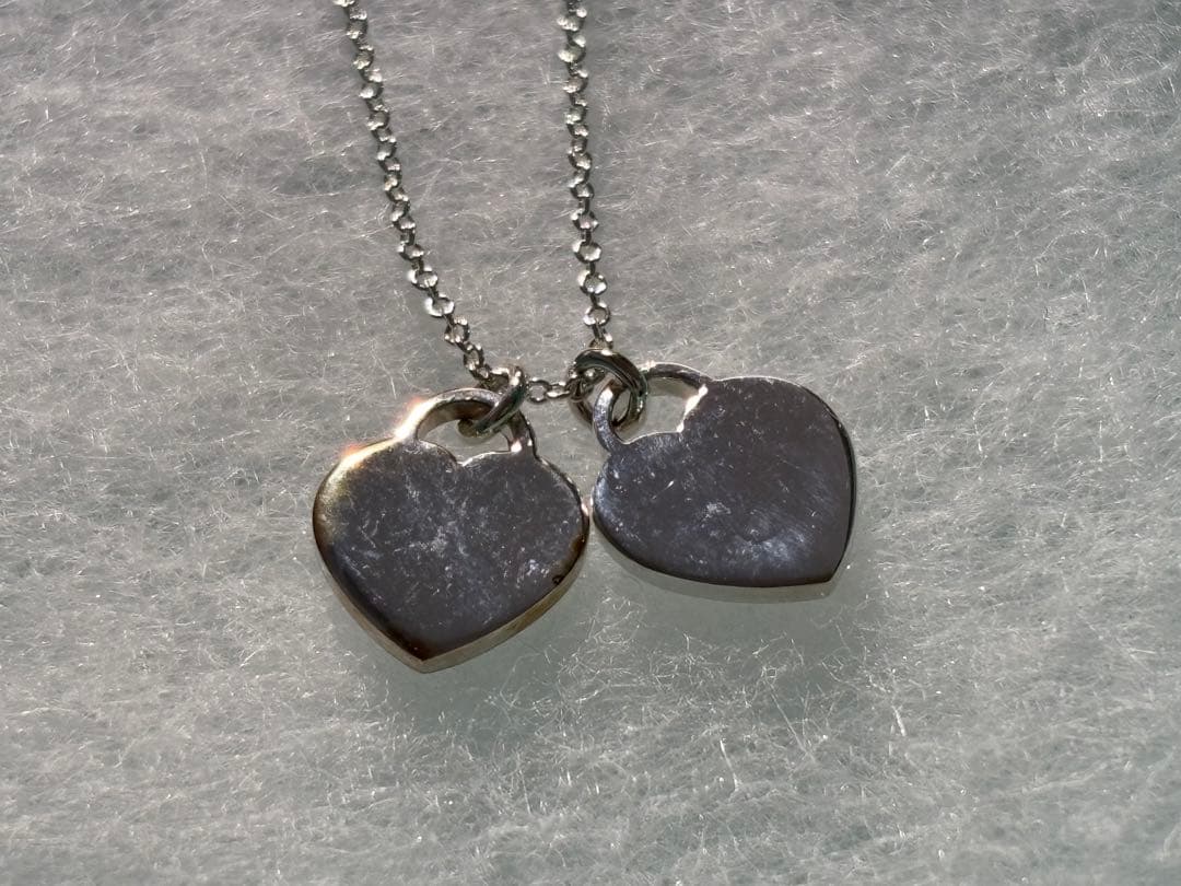 Tiffany リターントゥ ダブルハート ネックレス シルバー