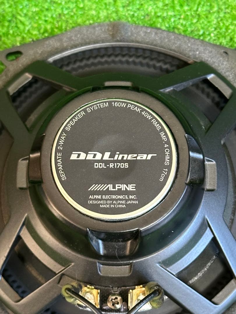 アルパインDDL-R170S(17cm)ツイーター付きカースピーカー動作確認済み