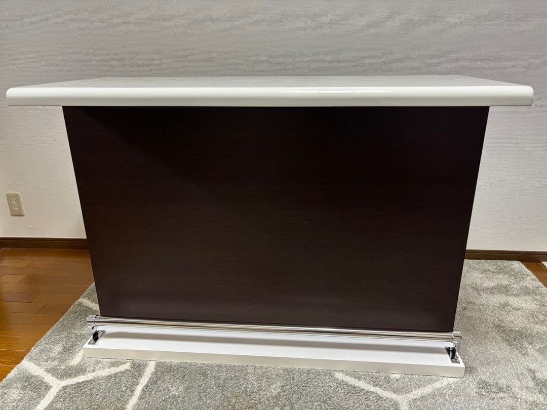 【送料込】【美品】ニトリ バーカウンター モデナ 120DBR