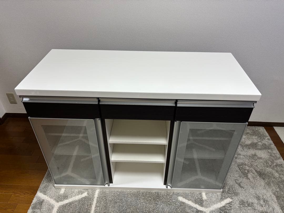 【送料込】【美品】ニトリ バーカウンター モデナ 120DBR