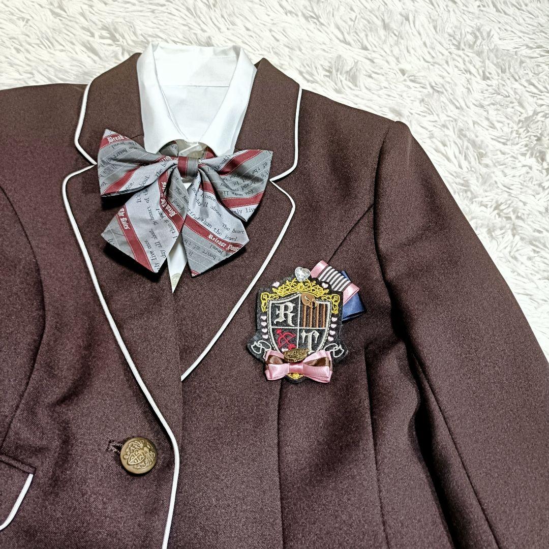 ミチコロンドンコシノ フォーマルスーツ 160 4点セット 卒服 卒業式 茶色